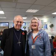 The Archbishop of Canterbury and Ruth Hills on his visit to Southampton