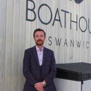 Operations manager, Louis Rogers at Boathouse Swanwick