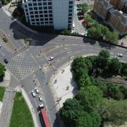 The Civic Centre junction traffic lights