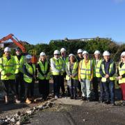 The mayor of Fareham, councillor Pal Hayre, along with Fareham Borough Council councillors and representatives from the Wayfarer Consortium, marked the beginning of work