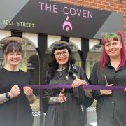 Verity Wall cuts the ribbon to officially open The Coven hair salon