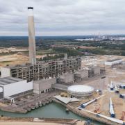 The old Fawley power station, including its circular control room, has been demolished