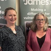 Michelle Jeffery, Business Development Manager, and Tania Marsh, Chief Executive, at the Society of St James.