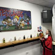 Southampton Children's Mayor Freya Orendecki revealed a new Mr Mosaic artwork at Testlands Wellbeing Hub.