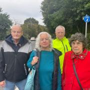 Cllr Malcome Wade, Steph Osborne, John Lawrence and Janice Chalmers