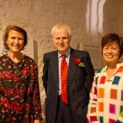 Teresa Dent, left, CEO of the Game and Wildlife Trust Conservsncy Trust, with Lord and Lady Montagu