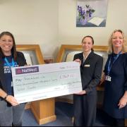 Leigh-Beth Stroud (Parkinson’s UK), Ellie Johnston (Bereavement Services Officer SCC) and Claire Hodges (Team Leader SCC)