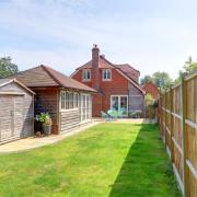 Look inside this beautiful detached home vaulted ceilings and exposed oak beams