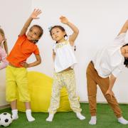 Children exercising to stay healthy