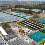 Aerial View of Existing Buildings and Development at Brentry