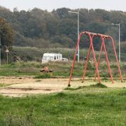 The playground has been left abandoned