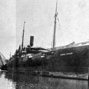 Hanna Larsen, the German ship in Northam in 1914.