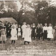 The 100 yards girls race in 1913. Photo property of Bitterne Local History Society