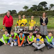 Stubbington Sprites under 10s on their Solent Way charity trek