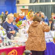 Visitors at an Eats 'N' Treats event