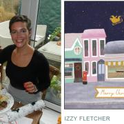 Izzy Fletcher's Christmas card design is now available in Aldi