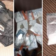 Police seized the items pictured during the property search