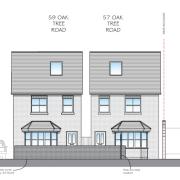 Plans for the proposed housing development in Oaktree Road, Bitterne Park. Picture: SCC planning portal/ Apple Tree Architecture