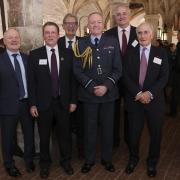 (Left to Right) Royston Smith, John Hannides, Paul Beaver, Air Chief Marshall Sir Richard Knighton (CAS), Mike James and Air Marshall Black Roberston