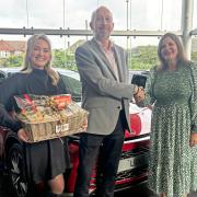 From left: Olivia Snow, brand marketing manager, Snows Toyota and Lexus; Bruce Simpson and Natasha Dochniak