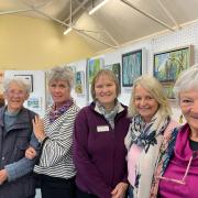 Colleen Cockroft, Hilary Buttle, Karen Holloway, Jane Evans and Pat Jeskins