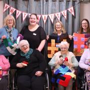 Northlands House Care Home’s Knit & Natter Group with Tricia Kenyon, Service Development Officer at Communicare