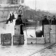 Princess of Wales hospital ship in Southampton Docks on March 20, 1900.