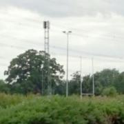 A photo montage showing the proposed telecoms  tower at Newlands Road, Blackfield