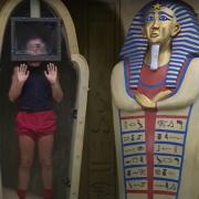 Dean McCullough was trapped inside a sarcophagus replica for tonight's Bushtucker Trial