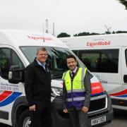 ExxonMobil Fawley site manager Nick Bone, left, with Tm Houghton, chief executive of Community First