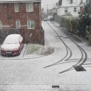 Snow has hit Southampton today