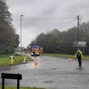 Portsmouth Road near Grange Road in Southampton is partially closed after a power cable fell