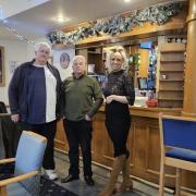 Romsey Royal British Legion Club committee members John Cleary and Dave Kelly, and secretary Mary Hillman (left to right).