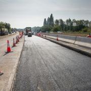 M27 resurfacing works