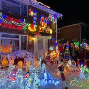 The Totton home has hundreds of stunning lights for visitors to enjoy