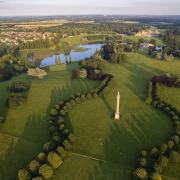 An aerial view of Blenheim Estate