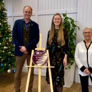 Prof Tim Norman with Dr Iris Kramer and Lou Williams