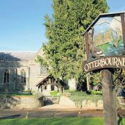 The village of Otterbourne, where Charlotte Mary Yonge came from.