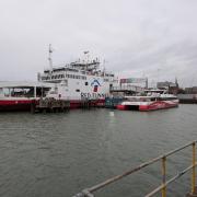 Red Funnel's vehicle ferry is suspended until at least 4.30pm.