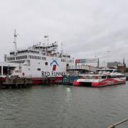 Red Funnel's Red Osprey - pictured - is out for essential maintenance on Wednesday December 11.