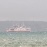 Ferry services have been scrapped as strong winds from Storm Darragh sweep across Southampton