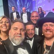 The Bennington gang with Leigh Francis