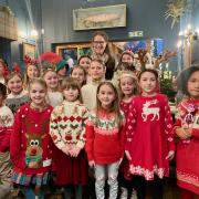 Halterworth Primary school choir at the Duke on The Test