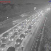 Queues are congesting the M27 due to two separate incidents