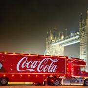 The Coca-Cola truck in London