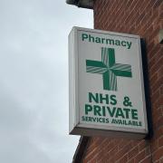 Stock photo of a pharmacy sign