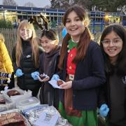 Children and parents enjoyed the cakes at the event