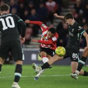 Southampton v Liverpool Carabao Cup Quarter-final match at St Mary's Stadium.