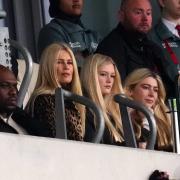 Claudia Schiffer in the stands watching the Premier League match between Brentford and Nottingham Forest at the Gtech Community Stadium (John Walton/PA)