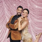 Undated BBC handout photo of Giovanni Pernice and Amanda Abbington at a photoshoot for Strictly (BBC/PA)